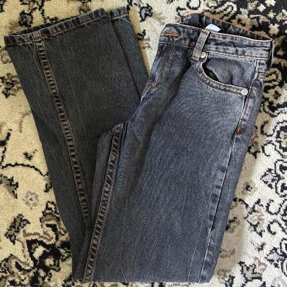 Low Rise Black Washed Jeans - H&M - Size 2 - Picture 1 of 8